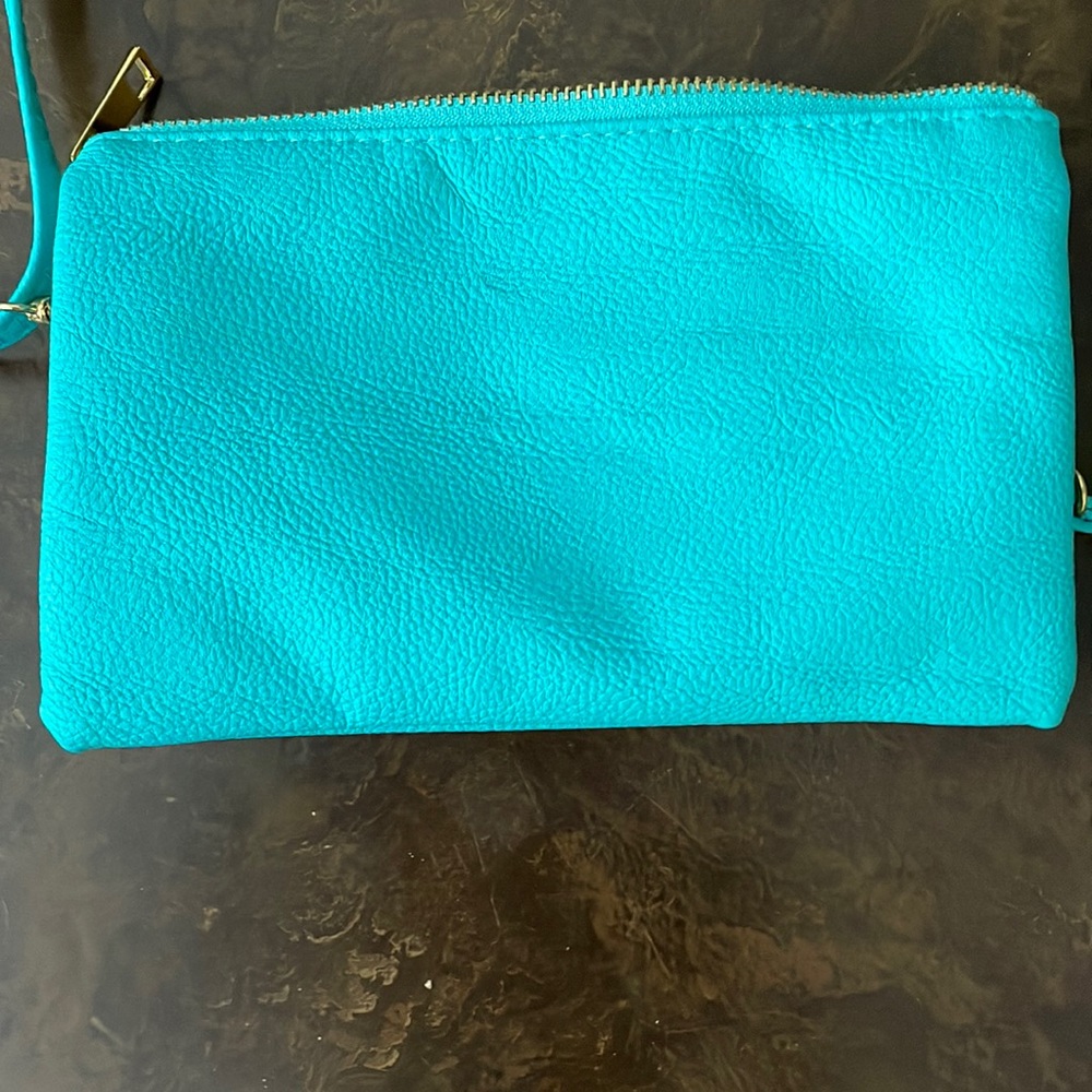Turquoise crossbody purse